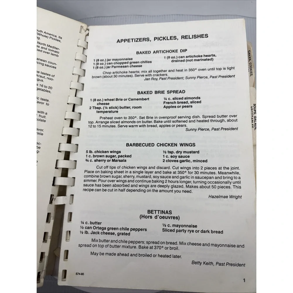Cookbook Glendale Police Wives Club Glendale California 1985 50th‎ Anniversary